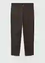 Pantalón Olimpia Marron Talla 38 Hombre Mango