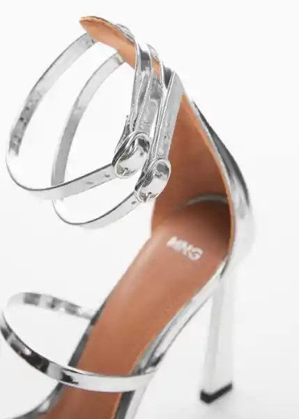 Zapatos Cala Plata Talla 38 Mujer Mango