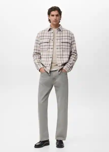 Chaqueta Borsh Crudo Talla S Hombre Mango