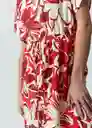 Vestido Lenni Mujer Rojo Pompeya Oscuro Talla S 572G344 Naf Naf