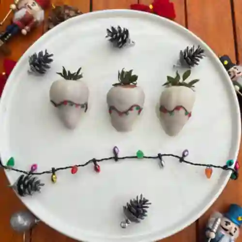 Fresas Luces Navideñas