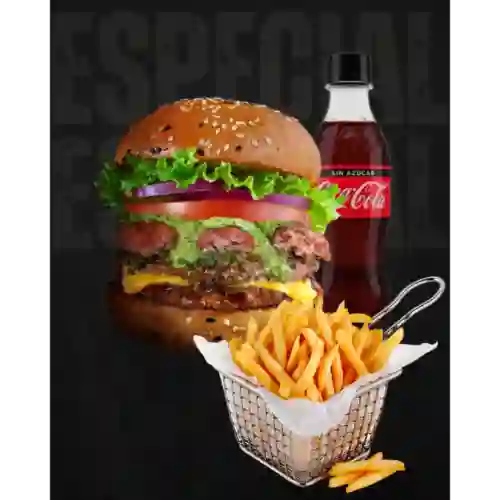 Chimi Chori + Papas + Coca Cola