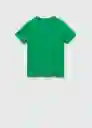 Camiseta Chalaca Verde Talla L Mujer Mango