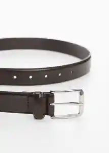 Cinturón Básico Marrón Talla 80 Hombre Mango