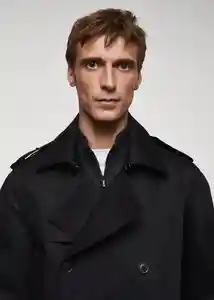 Abrigo Parka Tango Negro Talla XS Hombre Mango