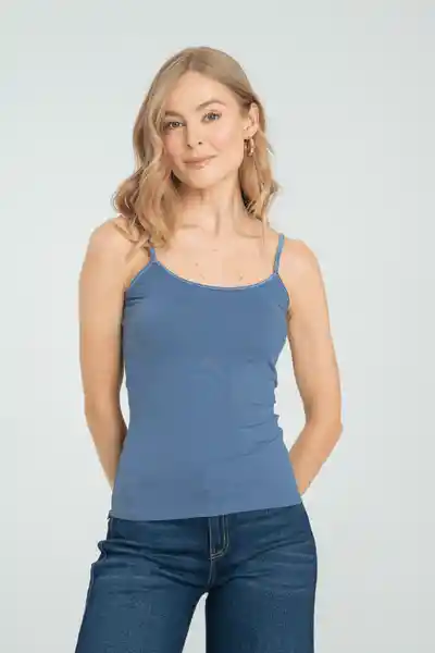 Top Penelope Color Azul Medio Talla S Ragged