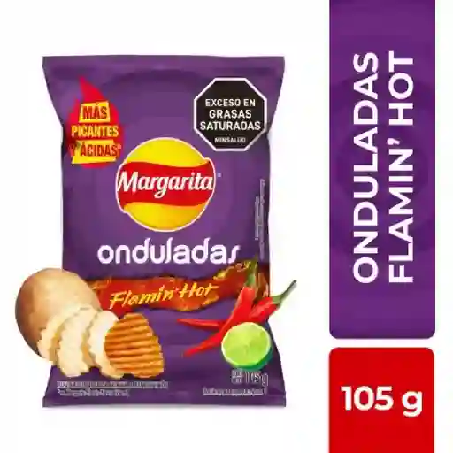 Margarita Papa Onduladas Flamin Hot