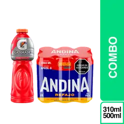 Combo Andina Refajo + Gatorade Bebida Frutas Tropicales