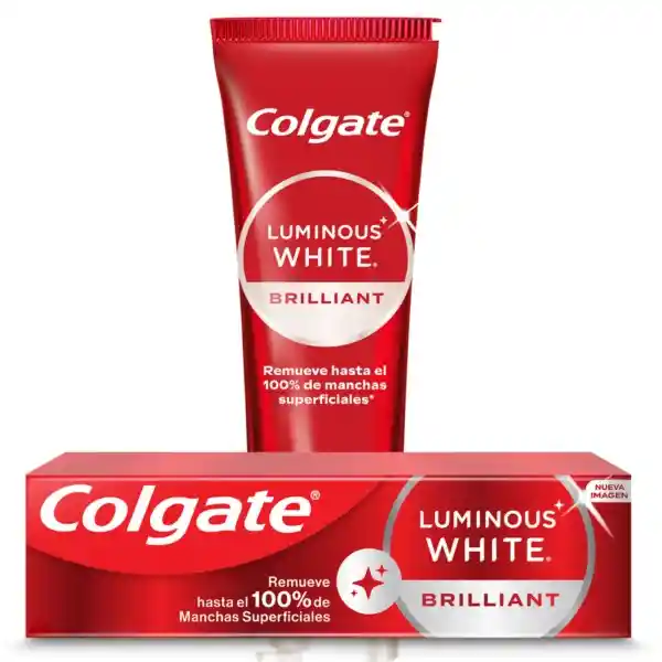 Colgate Crema Dental Luminous White Brilliant 75 mL