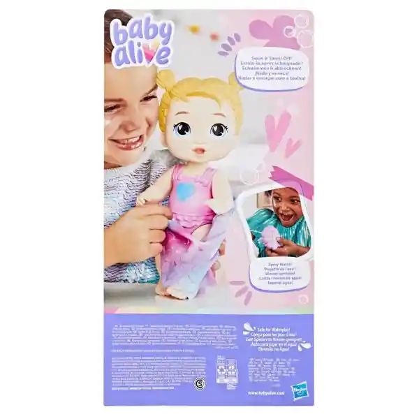 Baby Alive Muñeca Harper Hugs Chapuzón de Sirena