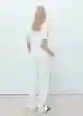 Camiseta Vispi Blanco Talla S Mujer Mango