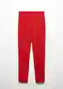 Pantalón Malu5-H Rojo Talla 34 Mujer Mango