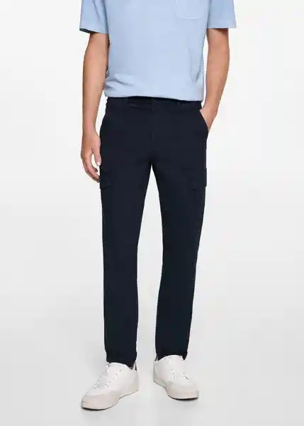 Pantalón Cargo6 Navy Talla 20 Niños Mango