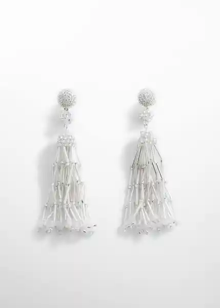 Pendientes Astrid Plata Talla 99 Mujer Mango
