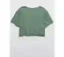 American Eagle Camiseta Offline S/S Tops Verde Hoja 400344300666