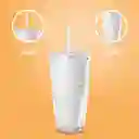 Vaso Plástico de Doble Pared Blanco 730 mL Serie Miniso