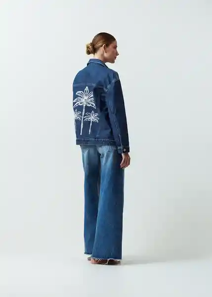 Chaqueta Suri Mujer Azul Indigo Medio Talla M 422G301 Naf Naf