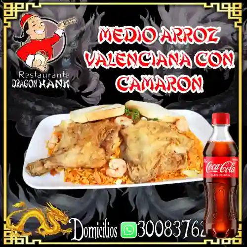 Combo Medio Valenciana C/ Camaron +Cocacola Orig 400ml