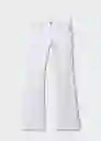 Jean Flare Blanco Talla 52 Mujer Mango