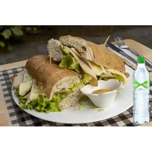 Sándwich Gourmet de Jamón de Pavo +Brisa C/gas 600ML