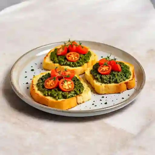 Tapas Con Pesto Y Tomates...
