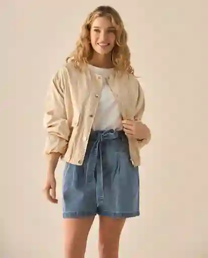 Chaqueta Beige Arena Claro Talla S 629G200 Esprit