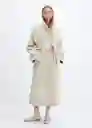 Abrigo Sublim Crudo Talla M Mujer Mango