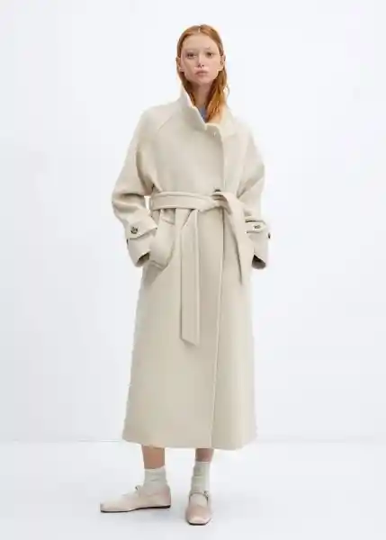 Abrigo Sublim Crudo Talla M Mujer Mango
