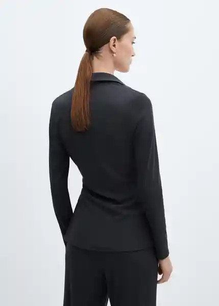 Blusa Belinda Antracita Talla S Mujer Mango