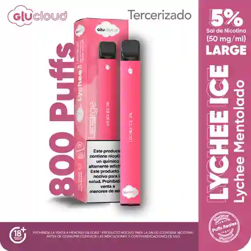 Glucloud Vape Lychee Ice Large / 800 Puff