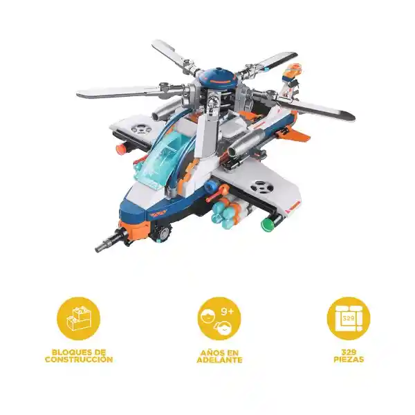 Bloque de Construcción Helicoptero Miniso