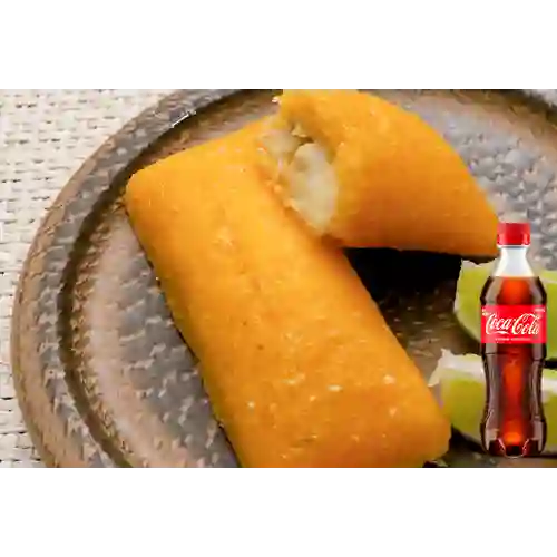 Combo Empanada Queso Pollo + Coca Cola Original 400 ml