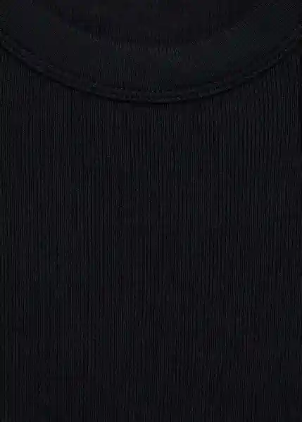 Top Boni Negro Talla M Mujer Mango