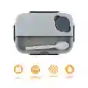 Contenedor Para Alimentos de Serie Negro y Gris Miniso