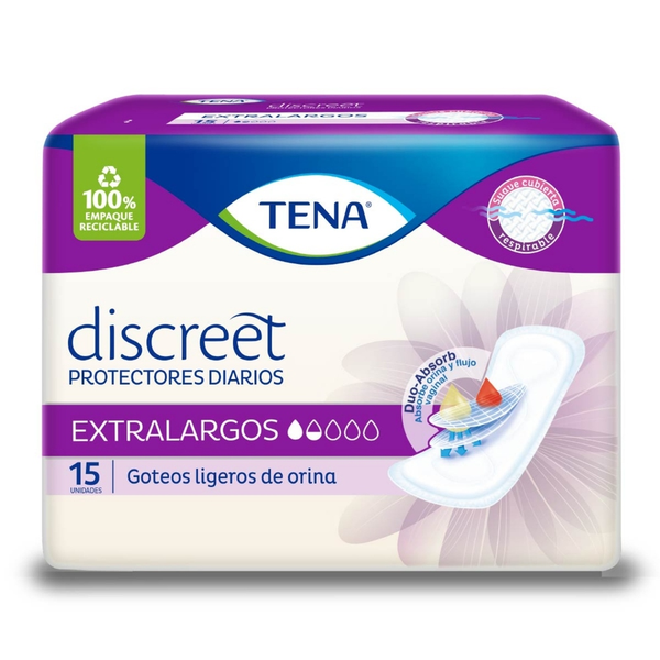 Tena Protectores Diarios Femeninos Extra Largos 15 und