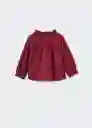 Blusa Greta Rojo Talla 67 Niñas Mango