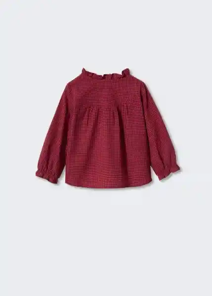 Blusa Greta Rojo Talla 67 Niñas Mango