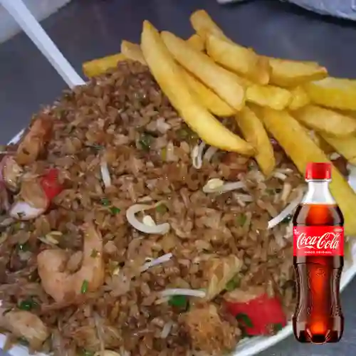 Combo Arroz Chino Especial + Coca Cola Original 400 ml