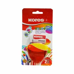 Kores Tajalapiz Snapy Doble + Borrador Blanco