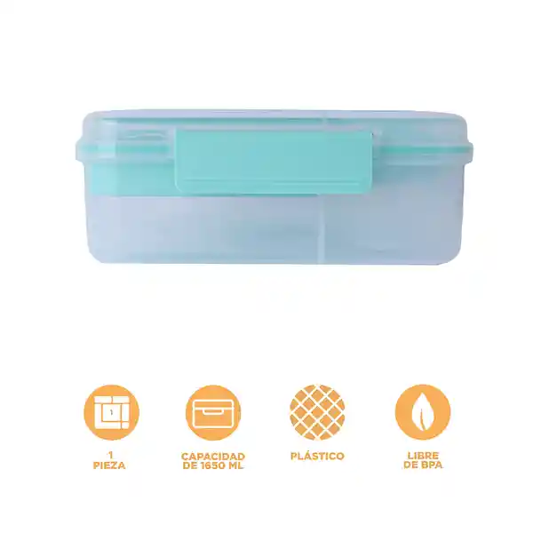 Contenedor Para Alimentos Portátil de Serie Verde Miniso