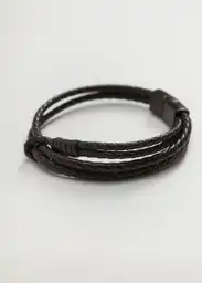 Pulsera Hook Negro Talla 99 Hombre Mango