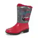 Disney Botas de Lluvia Cars Zayd Niño Rojo Talla 29