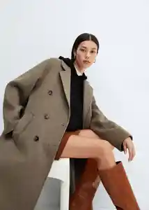 Abrigo Picarol Topo Talla 24 Mujer Mango
