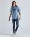  Camiseta Hombre Color Azul Talla Xs 841E012 AMERICANINO 