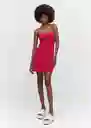 Vestido Dalias Fucsia Talla XS Mujer Mango