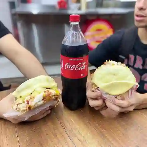 Combo 2 Hamburguesa + 1 Coca-cola 1.5l