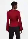 Blusa Rujas-W Cereza Talla S Mujer Mango