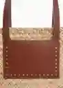 Bolso G Taormina Cuero Talla 99 Mujer Mango