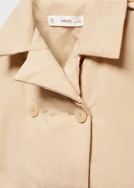 Abrigo Anorak Eleonora Camel Talla 10 Niñas Mango