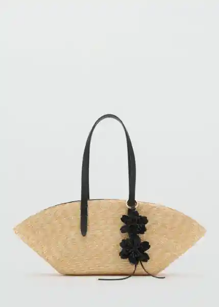 Bolso M Sanji Beige Talla 99 Mujer Mango